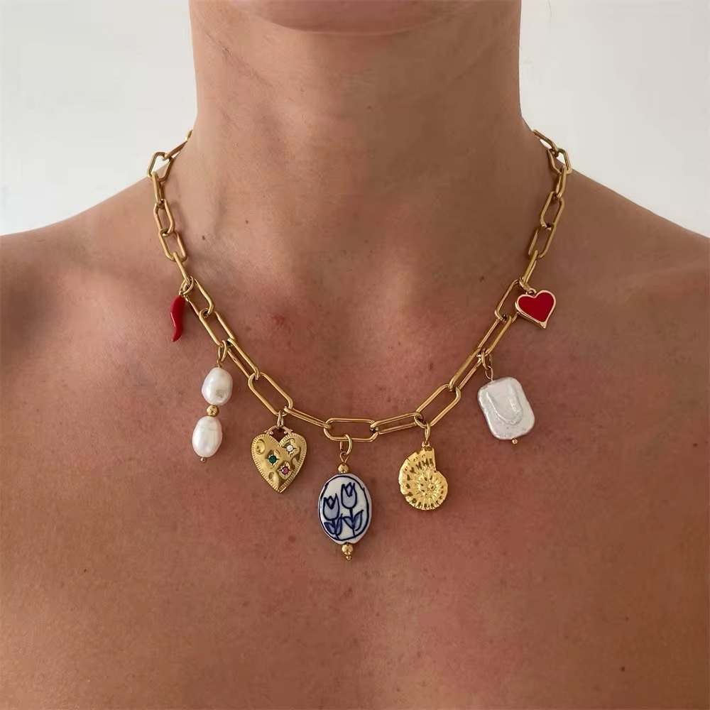 ◾️18K Gold Plated Charm Necklace